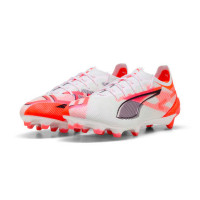 Puma Ultra 5 Ultimate Fußballschuhe FG weiß-rot unisex - Bild 1