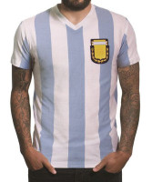 COPA Argentinien 1982 Retro T-Shirt weiß-hellblau Herren - Bild 1