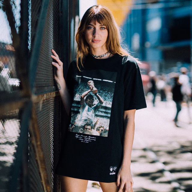 COPA Maradona x COPA Argentinien WM 1986 Celebration T-Shirt schwarz