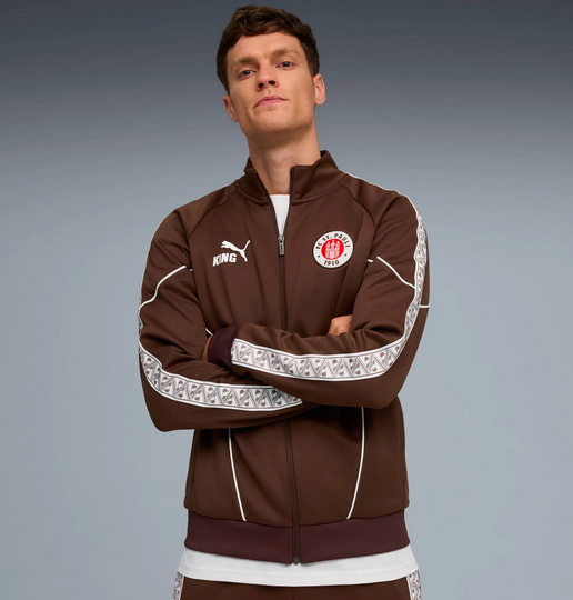 Puma FC St. Pauli KING Anthem Jacke braun  