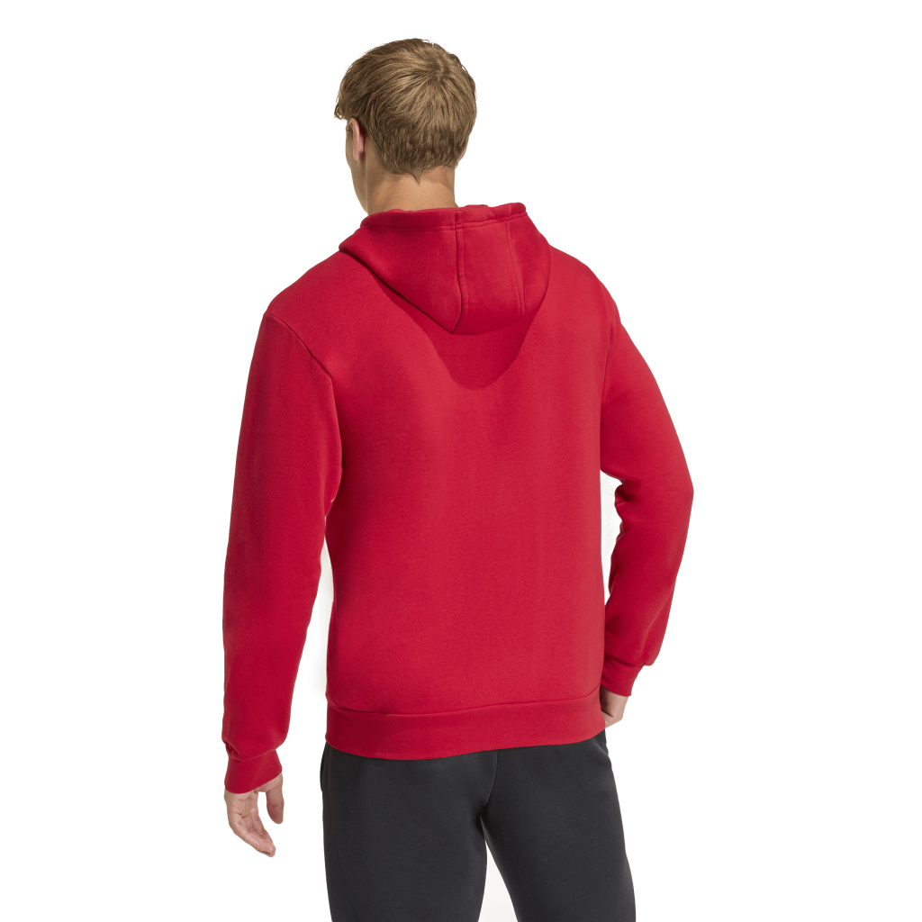 adidas Entrada 26 Fleece Kapuzenjacke rot 