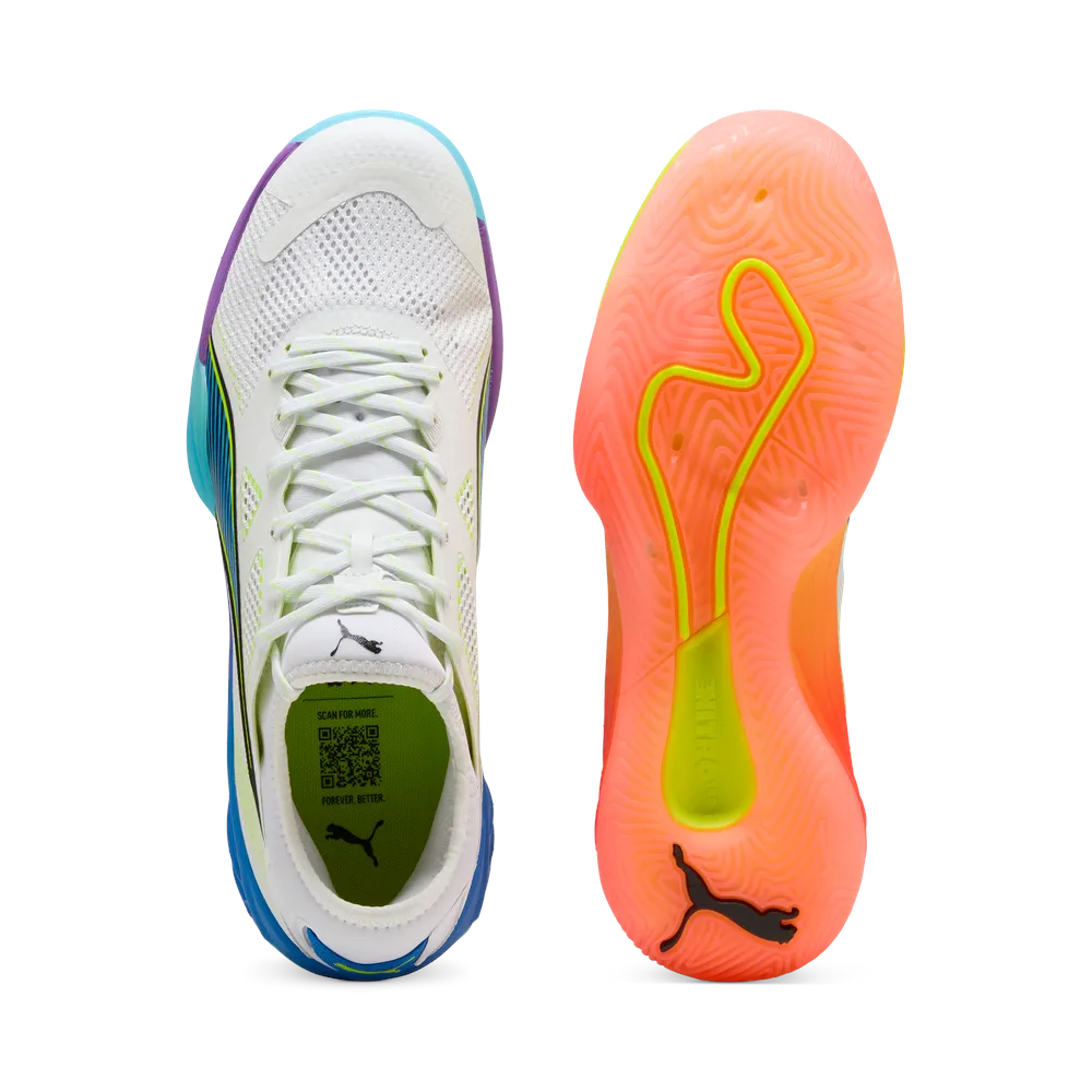 Puma Eliminate NITRO SQD 4 Game On Handballschuhe weiß