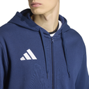 adidas Entrada 26 Fleece Kapuzenjacke blau 