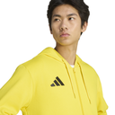 adidas Entrada 26 Fleece Kapuzenjacke gelb 