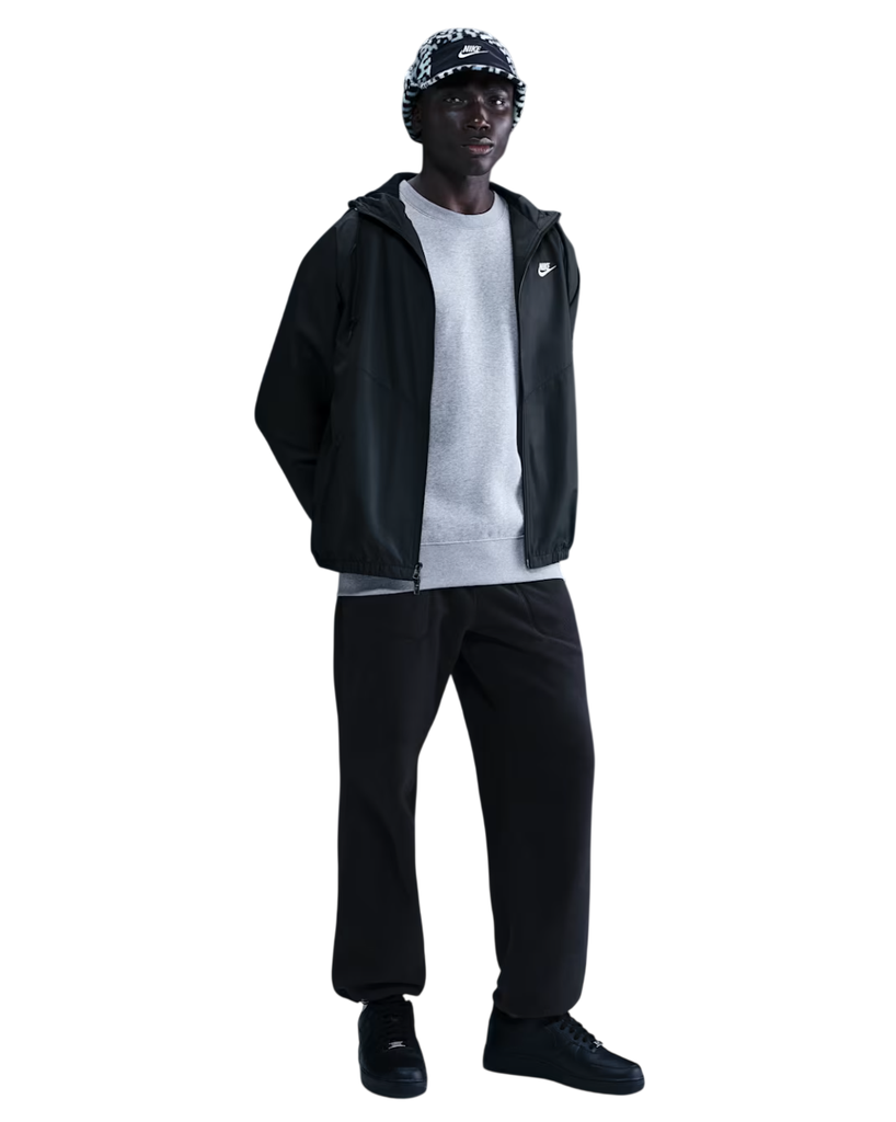 Nike Windrunner gefütterte Jacke schwarz 