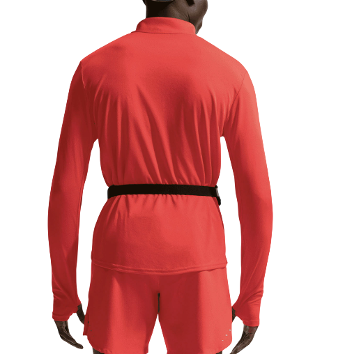 Nike Pacer Dri-FIT-Laufoberteil mit Halbreißverschluss rot  