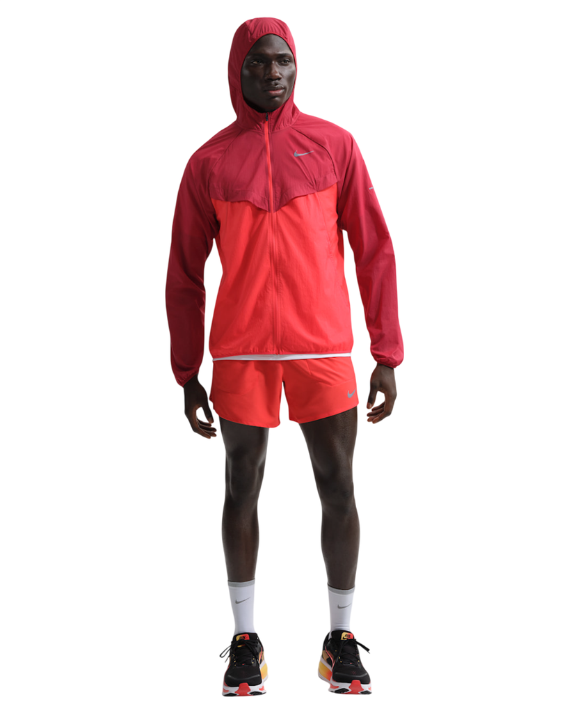 Nike Stride UV-beständige Laufjacke rot 