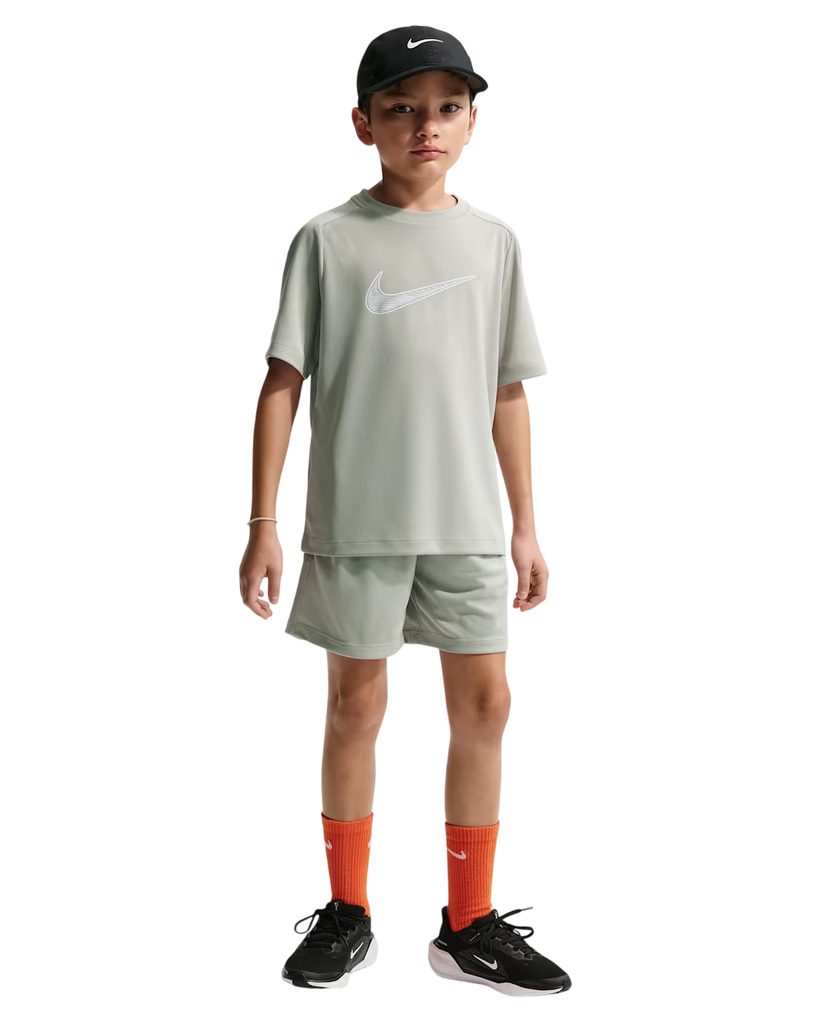 Nike Multi Dri-FIT Kurzarm-Trainingsshirt grau Kinder