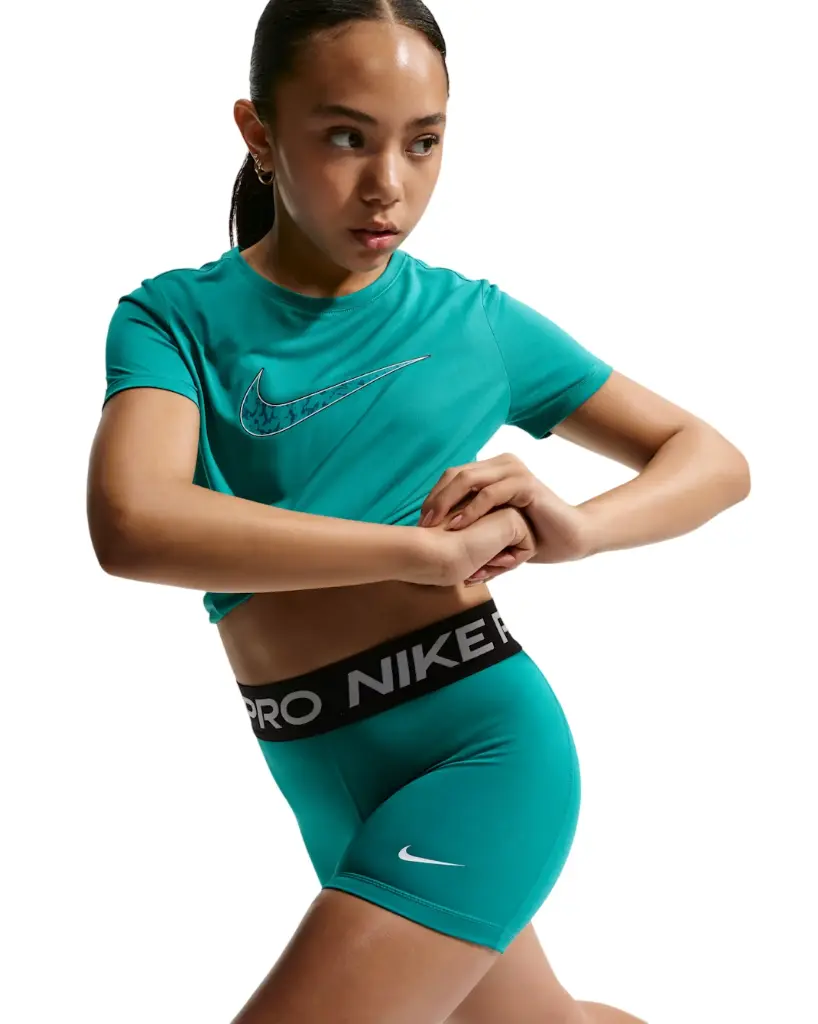 Nike Pro Shorts türkis Kinder