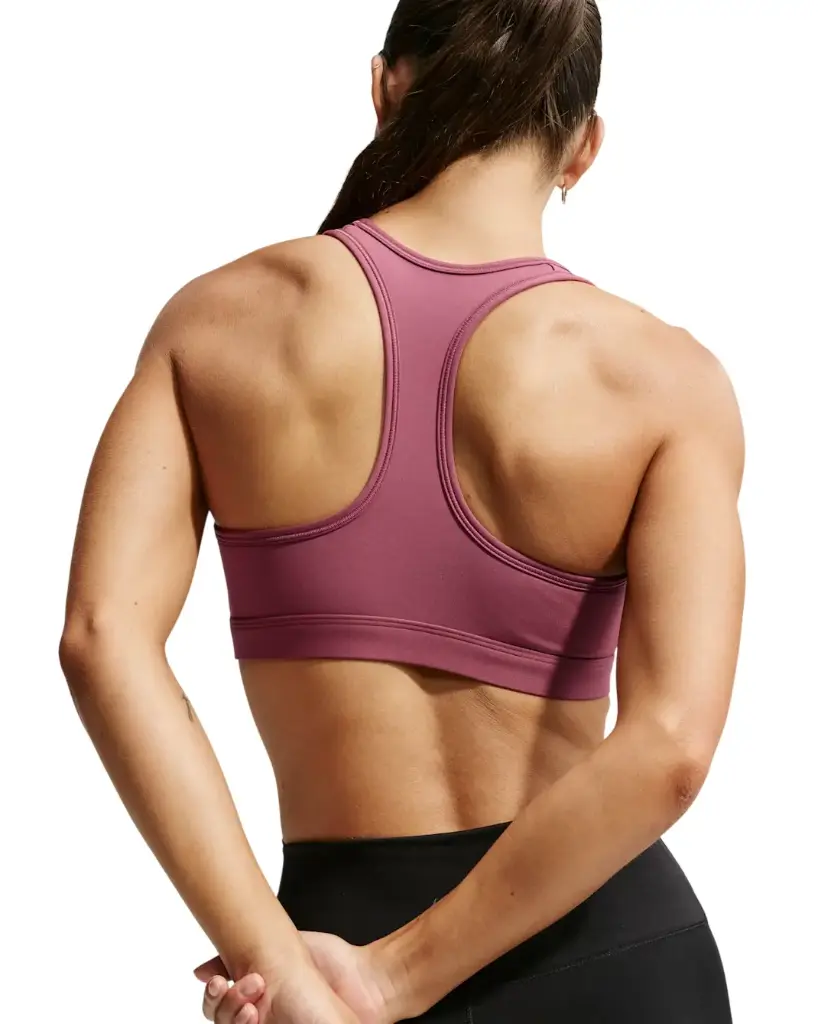 Nike Swoosh gepolsterter Sport-BH pink Damen