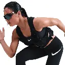 Nike Dri-Fit Tempo 7/8 Lauf-Leggings Damen schwarz