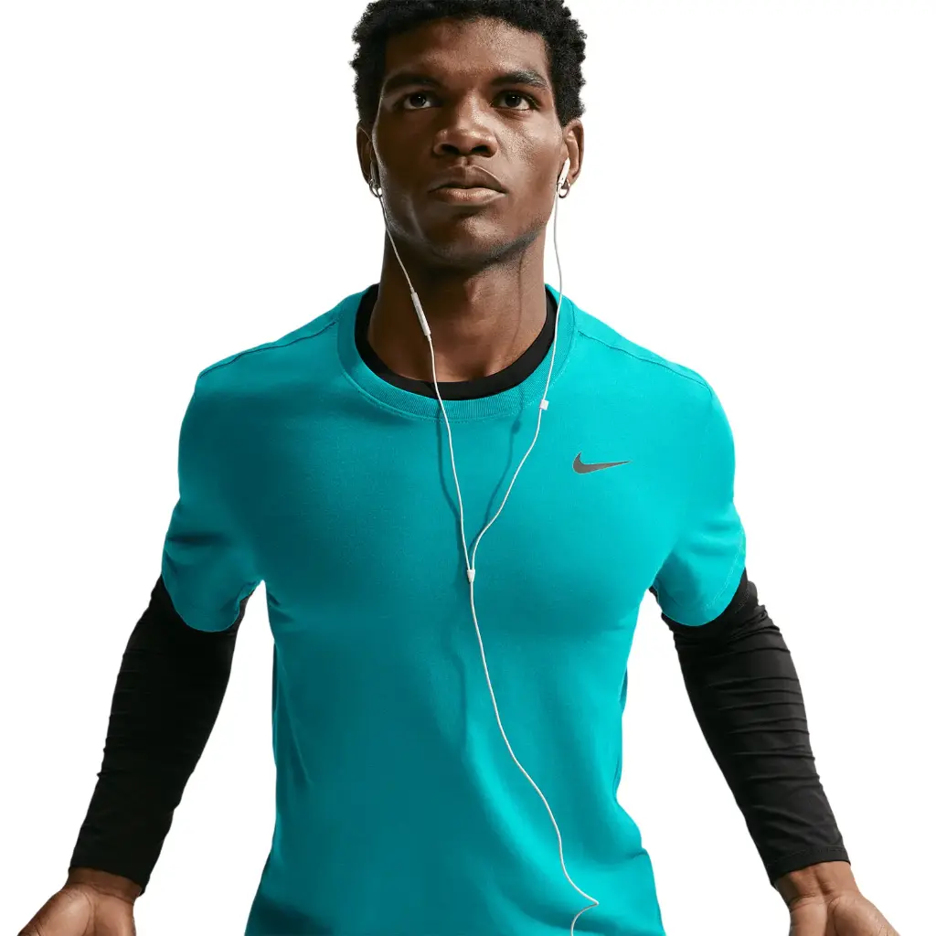 Nike Dri-FIT Fitness T-Shirt blau