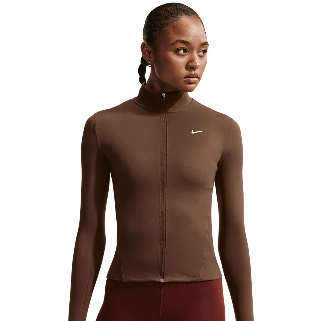 Nike One Fitted Dri-FIT Jacke braun Damen