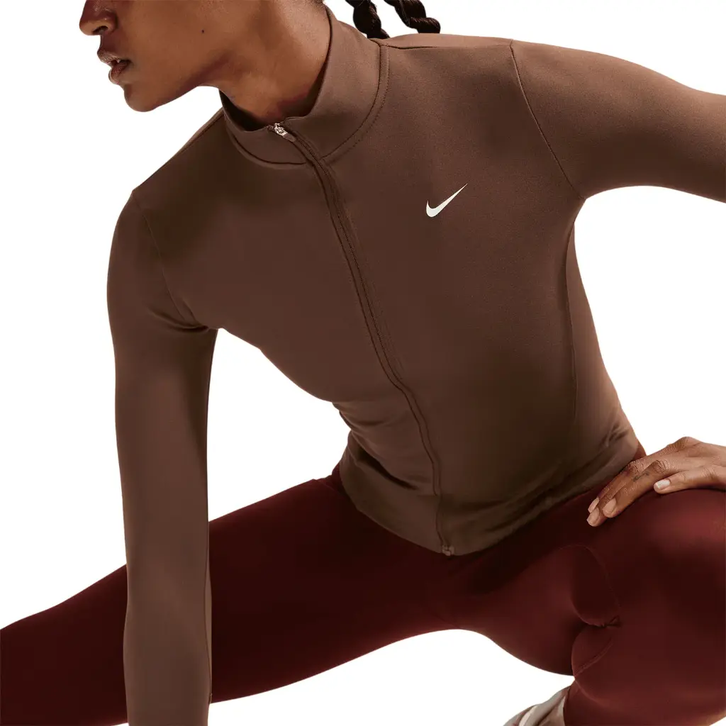 Nike One Fitted Dri-FIT Jacke braun Damen