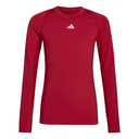 adidas Techfit Funktionsshirt Langarm rot Kinder 