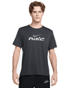 Nike Dri-Fit Miler Flash Laufshirt grau   