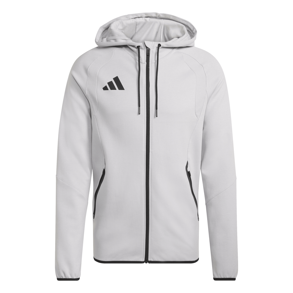 adidas Tiro Travel Sweat Kapuzenjacke grau 