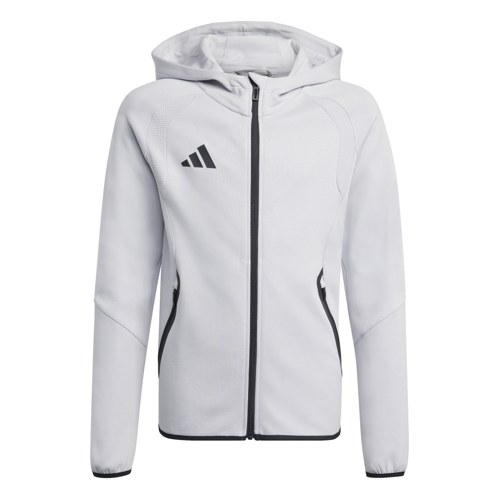 adidas Tiro Travel Sweat Kapuzenjacke grau Kinder 
