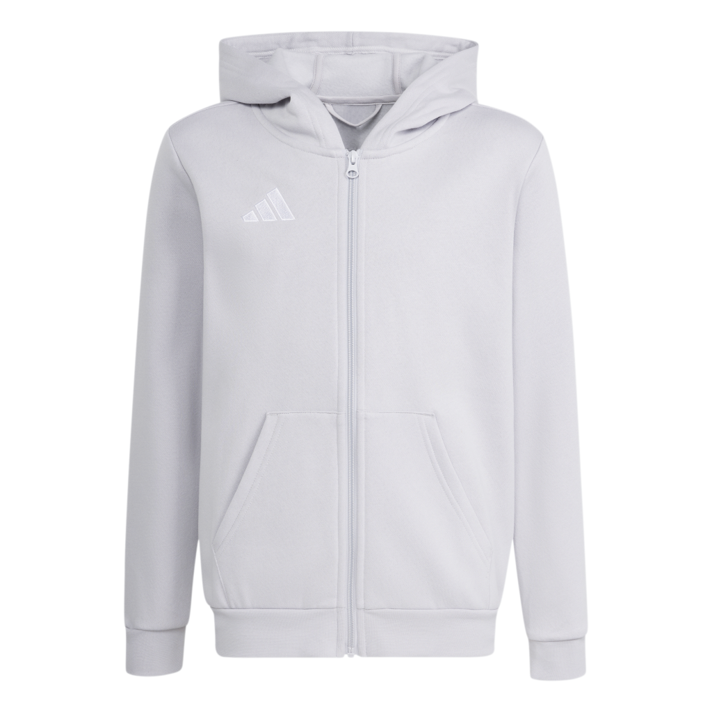 adidas Entrada 26 Kapuzenjacke grau Kinder