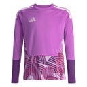 adidas Tiro 26 Competition Torwarttrikot Langarm lila Kinder