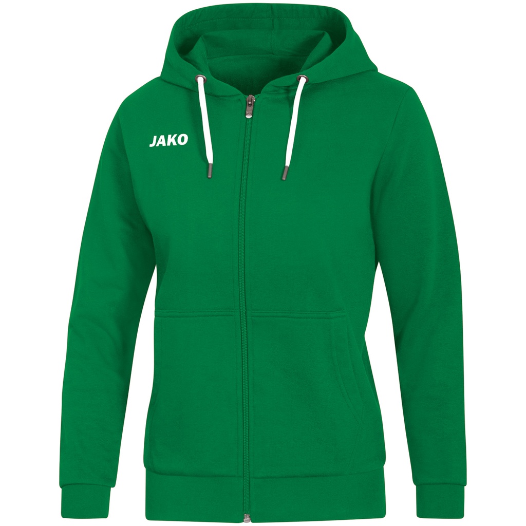 Jako Kapuzenjacke Base grün Damen