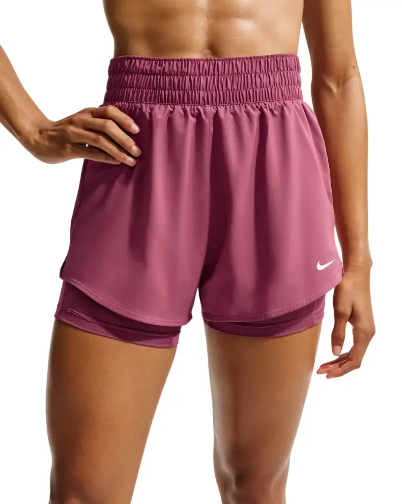 Nike One Dri-FIT 2-in-1-Shorts pink Damen