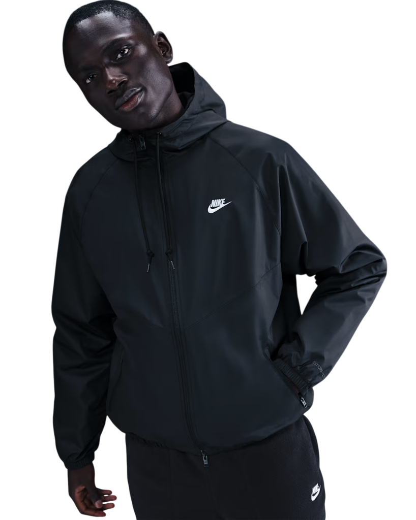 Nike Windrunner gefütterte Jacke schwarz 