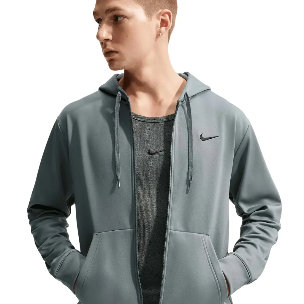 Nike Therma-Fit Flex Fleece Kapuzenjacke grau  