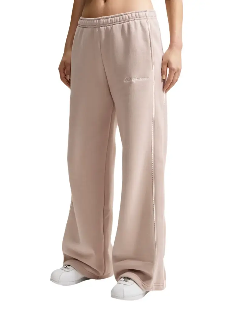 Nike Studio Fleece 'Graphic Pack' Jogginghose beige Damen