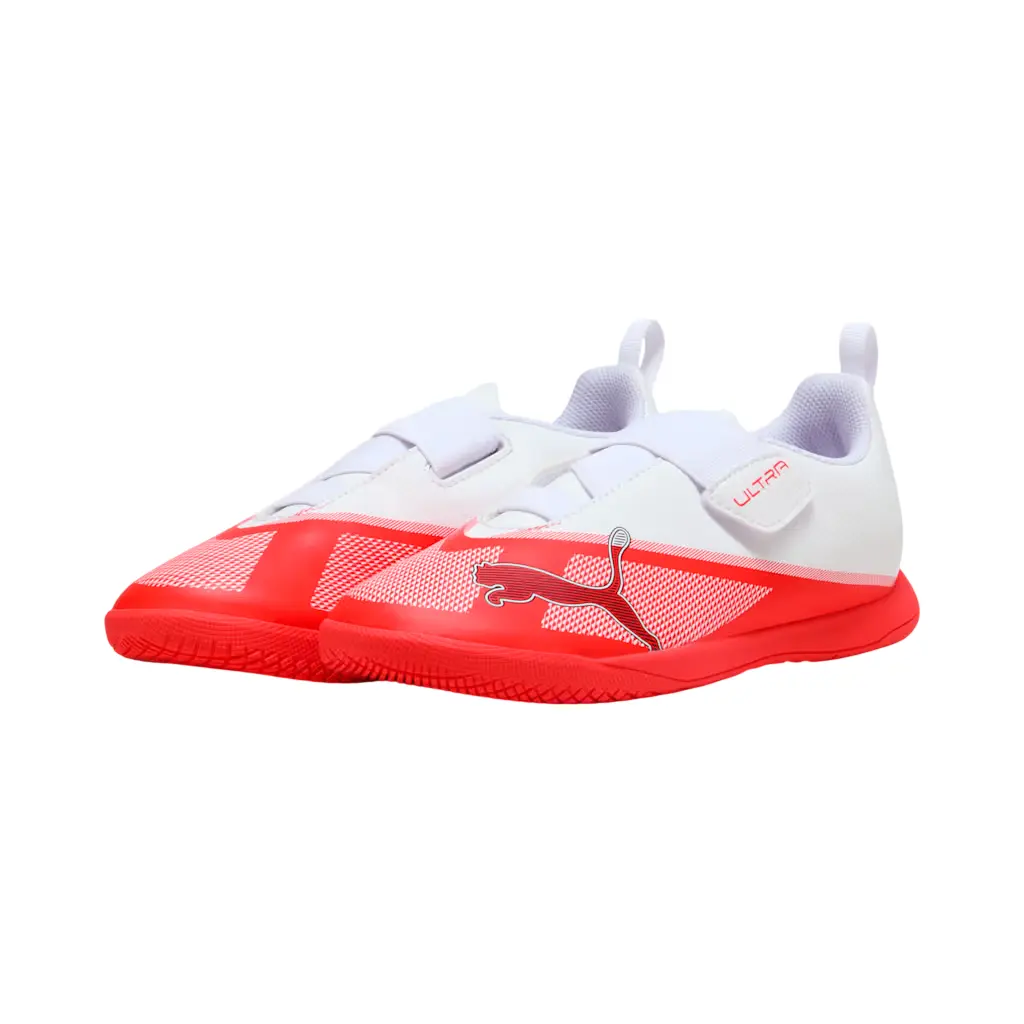 Puma Ultra 7 Play V IT Jr Fußballschuhe rot Kinder
