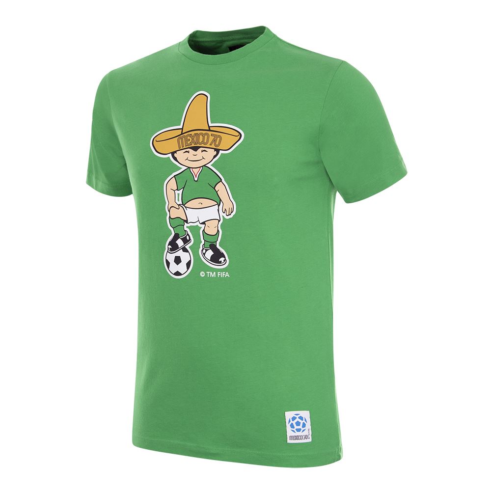 COPA Mexiko WM 1970 Juanito Maskottchen T-Shirt grün