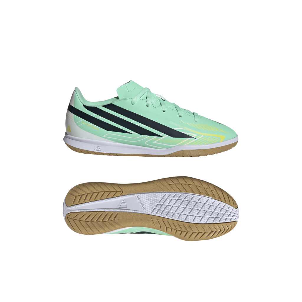 adidas F50 Hyperfast Club IN Fußballschuhe grün Kinder