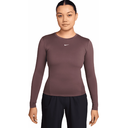 Nike One Dri Fit Funktionsshirt Langarm braun Damen