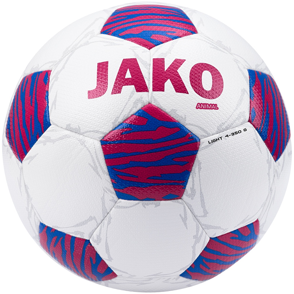 Jako 10er Ballpaket Animal Light Fußball 350 Gramm weiß-rot Kinder