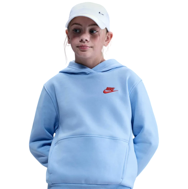 Nike Sportswear Club Fleece Kapuzenpullover blau Kinder 