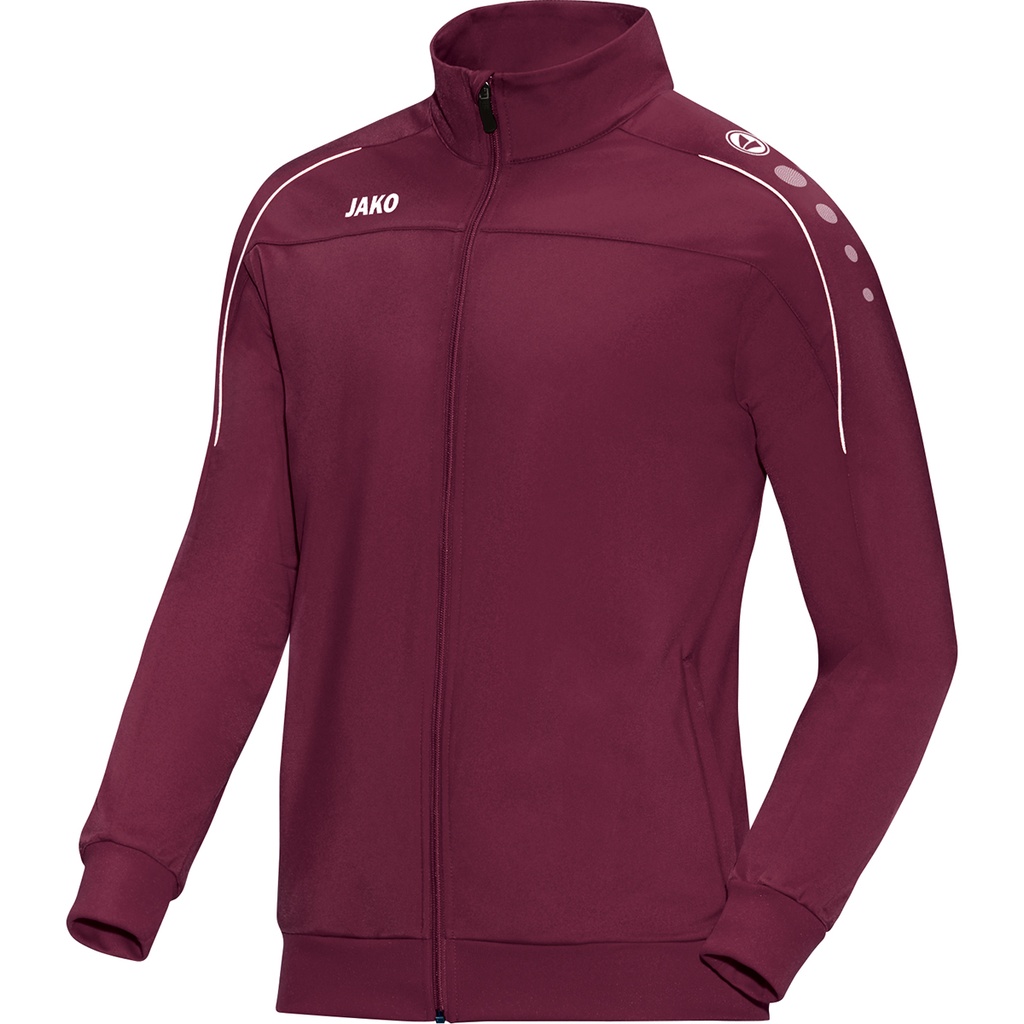 Jako Polyesterjacke Classico dunkelrot