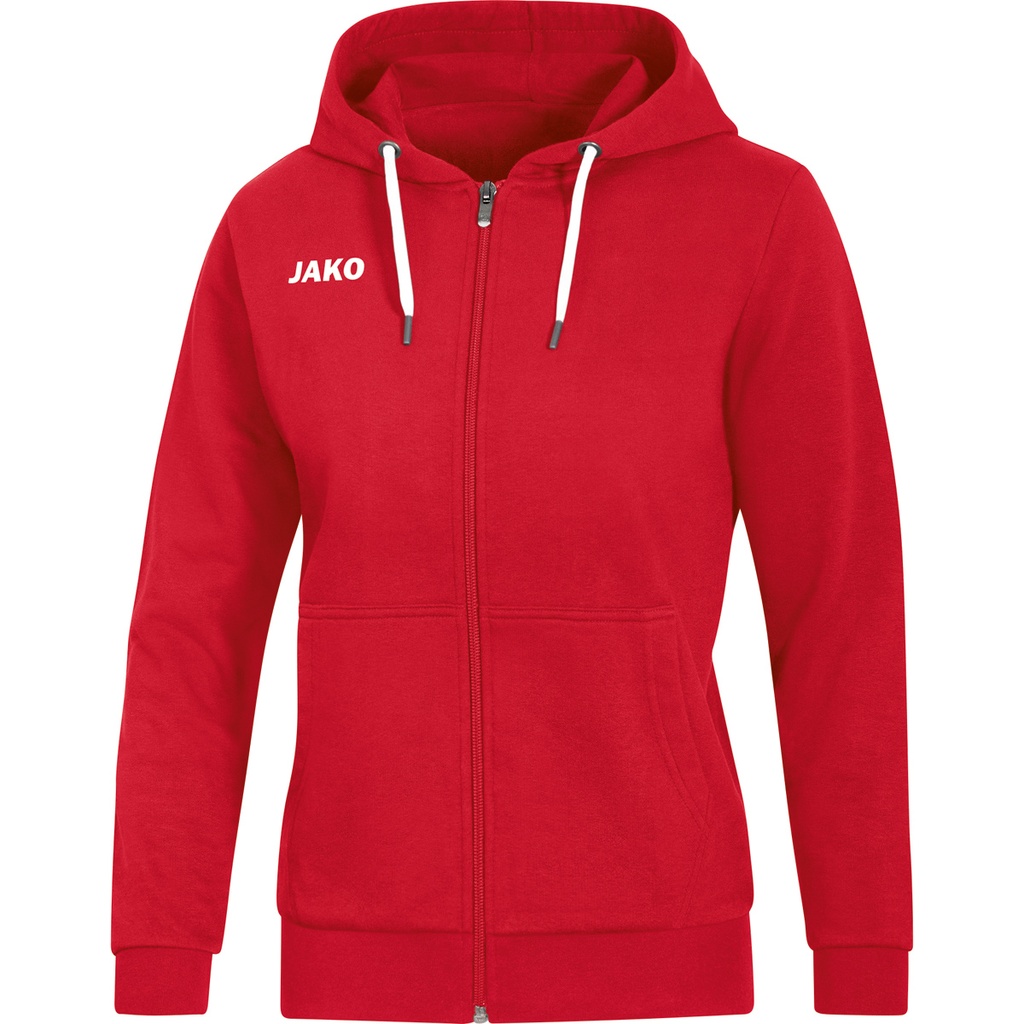 Jako Kapuzenjacke Base rot Damen