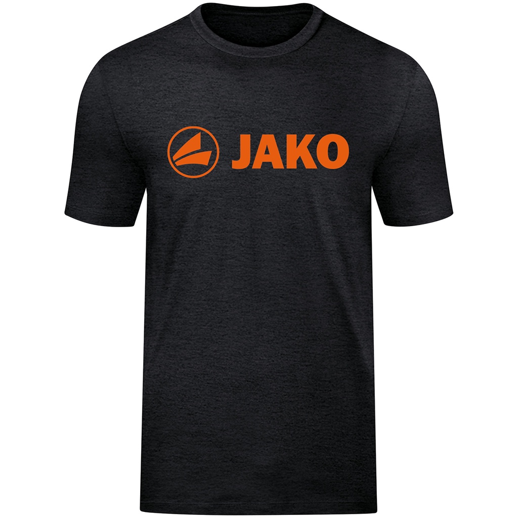 Jako T-Shirt Promo schwarz meliert-neonorange Kinder