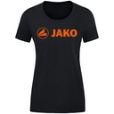 Jako T-Shirt Promo schwarz meliert-neonorange Damen