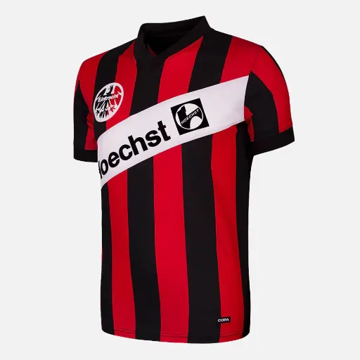 COPA Eintracht Frankfurt 1990/91 Retro Trikot schwarz-rot