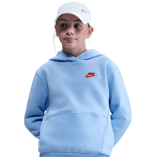 Nike Sportswear Club Fleece Kapuzenpullover blau Kinder 