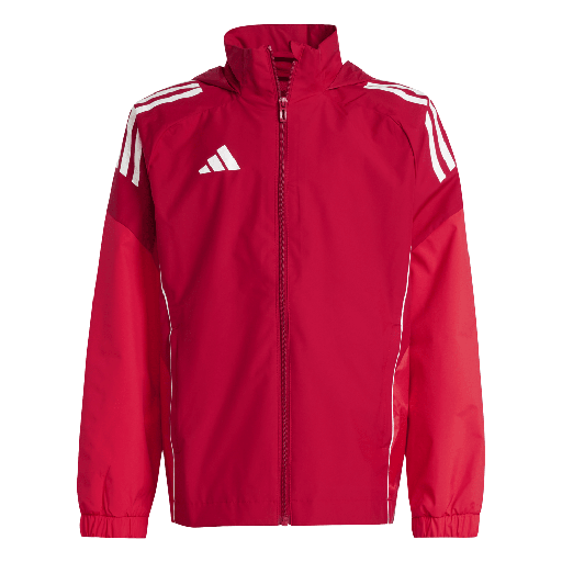 adidas Tiro 25 Competition Allwetterjacke rot Kinder