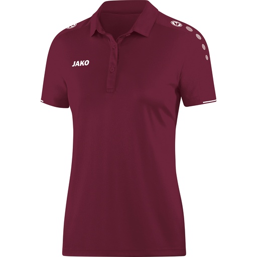 Jako Polo-Shirt Classico dunkelrot Damen