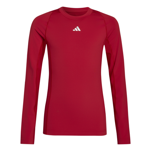 adidas Techfit Funktionsshirt Langarm rot Kinder 