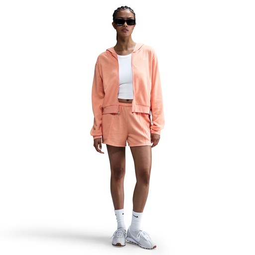 Nike Sportswear Chill Terry Jacke orange Damen  