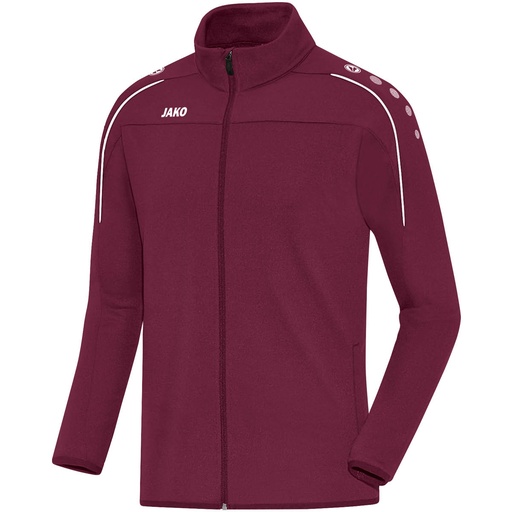 Jako Trainingsjacke Classico dunkelrot