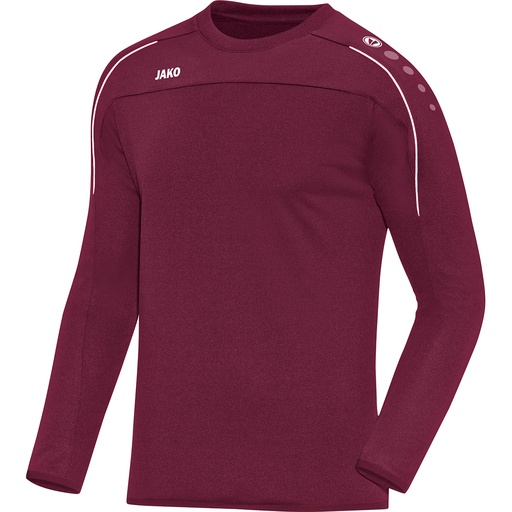 Jako Trainingspullover Classico dunkelrot