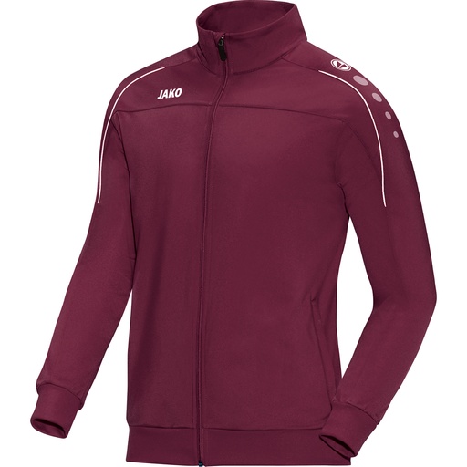 Jako Polyesterjacke Classico dunkelrot