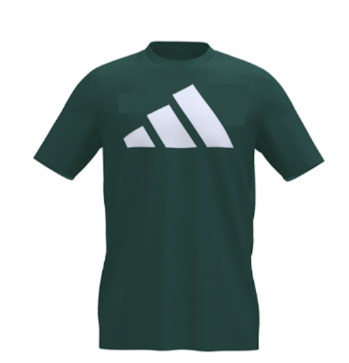adidas Custom Cotton Logo T-Shirt grün Kinder  