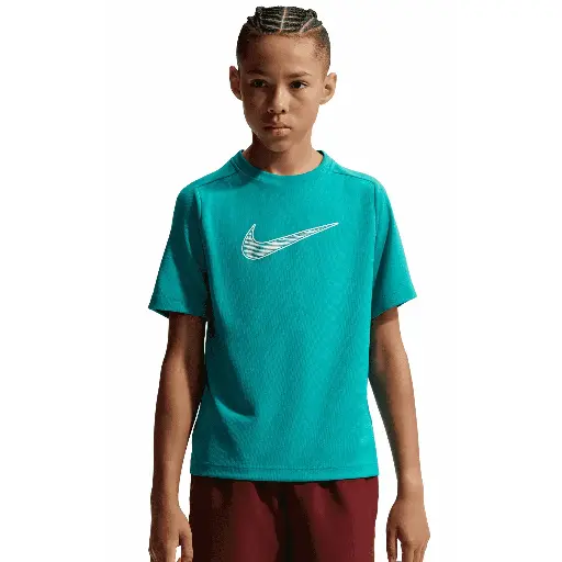 Nike Multi Dri-FIT Kurzarm-Trainingsshirt türkis Kinder